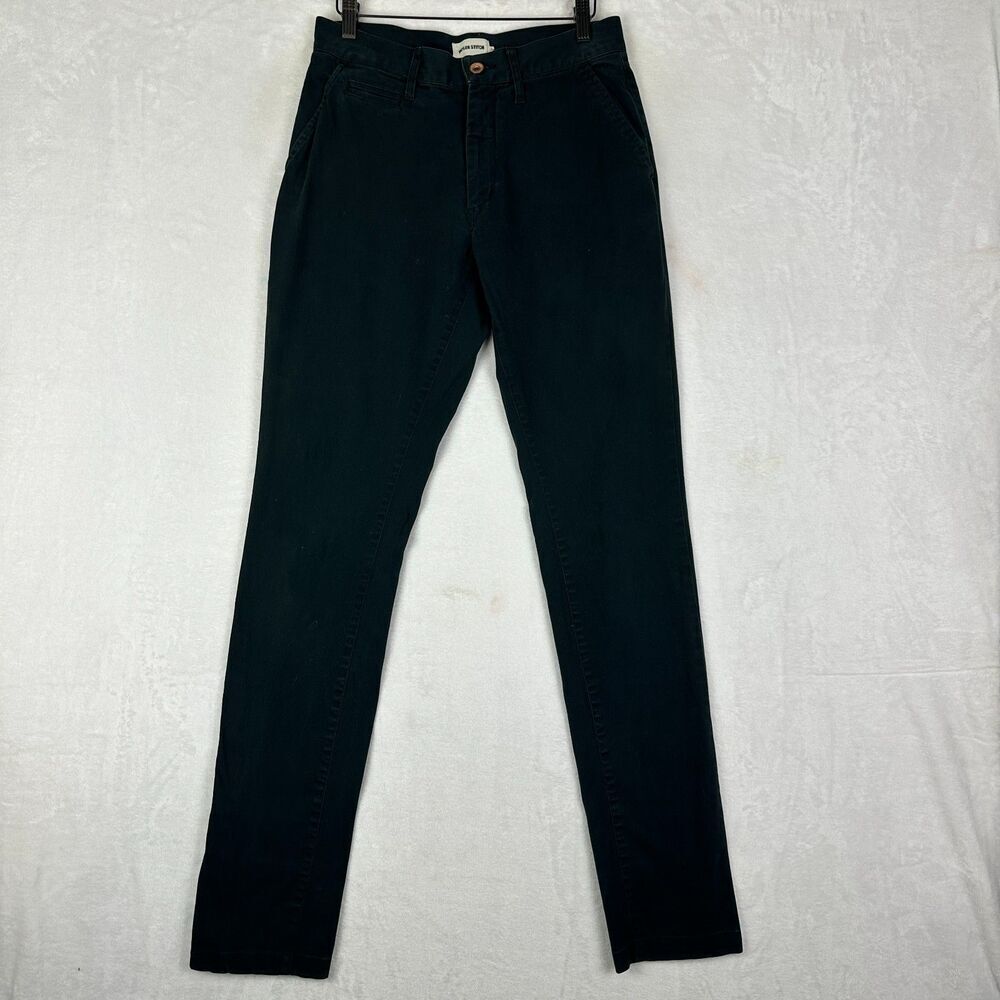 Taylor Stitch Slim Chino Pant Size 30x34.5 Organic Cotton Stretch Black